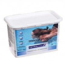 Средство &quot;Трихлор&quot; AstralPool для регулярной дезинфекции и поддержания кристально чистой воды, таблетки, 1 кг